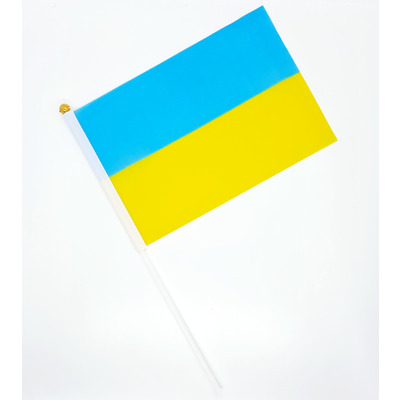 Прапор України маленький 13.5*20 см Зображення
