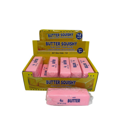 Іграшка антістрес Butter Squishy рожевий 13 см. Зображення