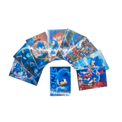 Набір ламінованих карток Sonic 9 штук(10.5*7.5 см.) Зображення