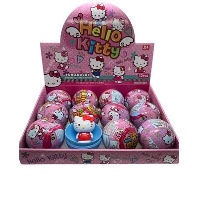 Іграшка трансфомер Hello Kitty шарі 9 см. Зображення