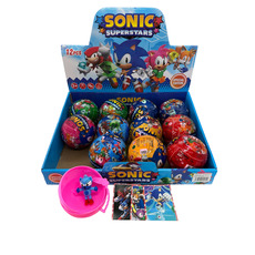 Іграшка Sonic та 3 картки у шарі 9 см. Зображення