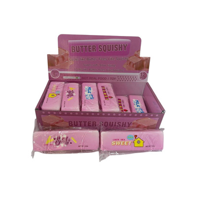 Іграшка антістрес Butter Squishy рожевий 13 см. Зображення