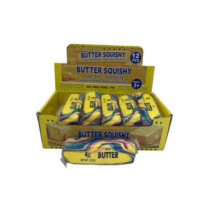 Іграшка антістрес Butter райдужний 13 см. Зображення